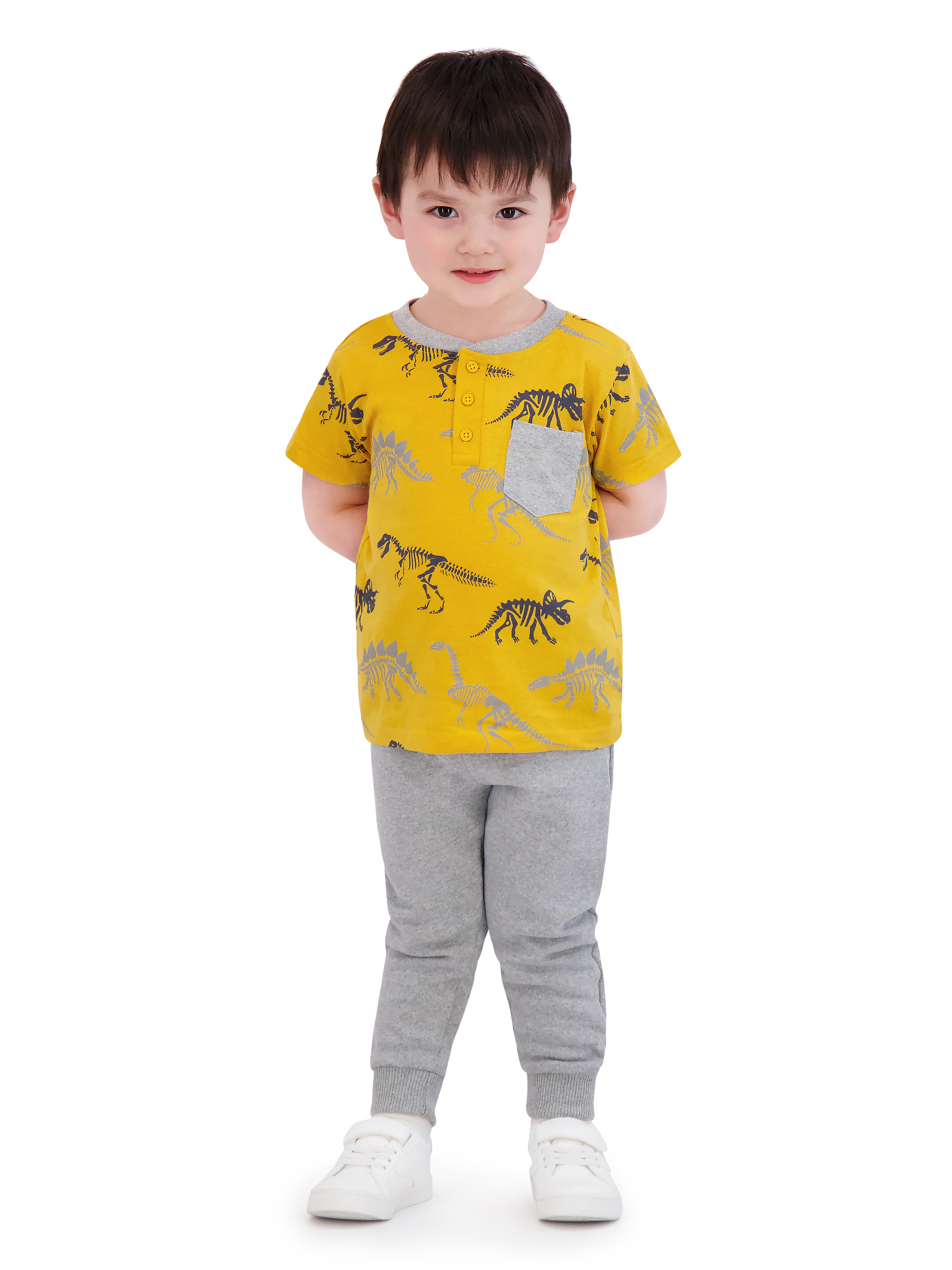 Little Rebels Toddler Boy Dinosaur Jogger Set, Size 2T-4T
